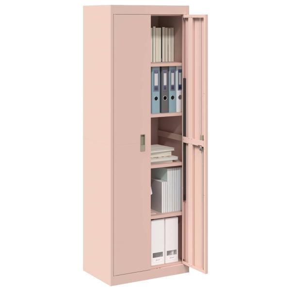 ARDEBO.de - Aufbewahrungsschrank mit Speicher 2 pcs Rosa 60 x 40 x 180 cm