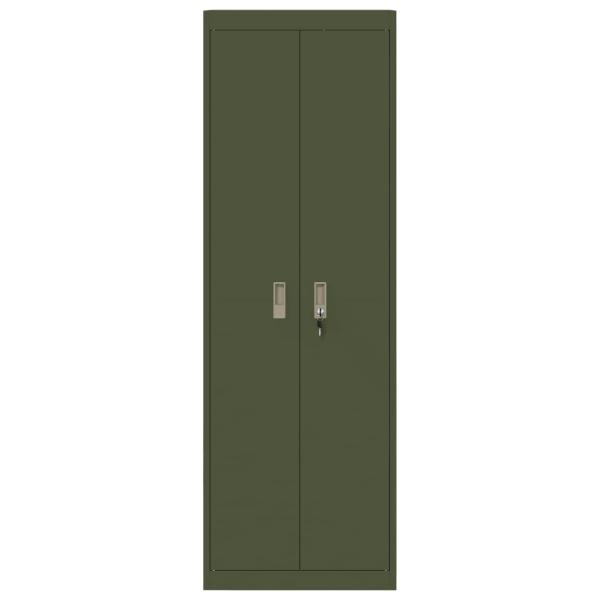 Aufbewahrungsschrank 2 pcs Olive Grün 60 x 40 x 180 cm