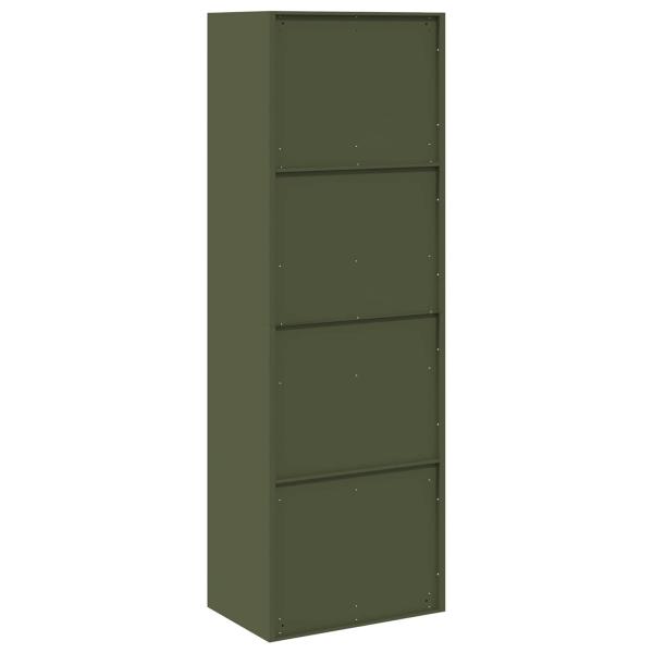 Aufbewahrungsschrank 2 pcs Olive Grün 60 x 40 x 180 cm