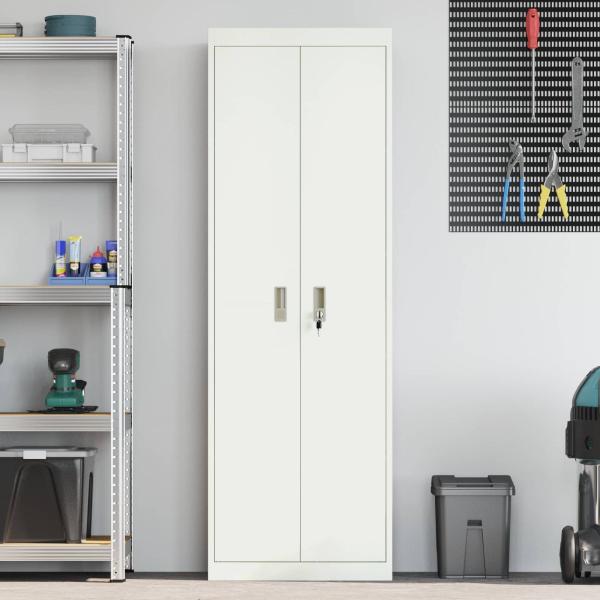 Aufbewahrungsschrank mit Speicher 2 pcs Weiß 60 x 40 x 180 cm