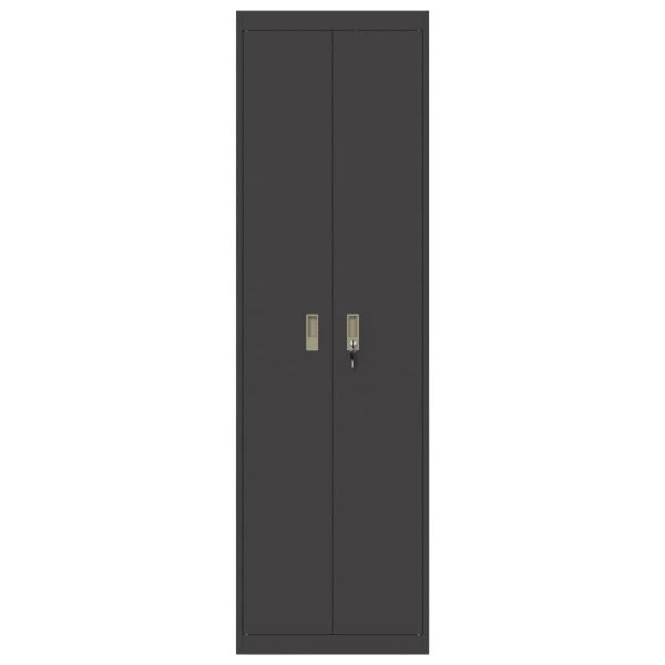 Aufbewahrungsschrank 2 pcs Schwarz 60 x 40 x 200 cm