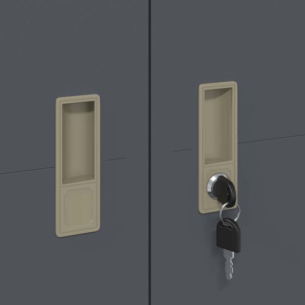 Aufbewahrungsschrank 2 pcs Anthrazit 60 x 40 x 200 cm