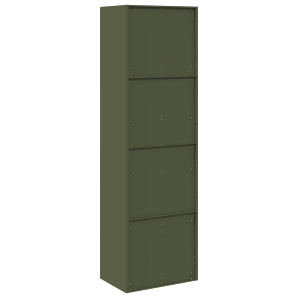 Aufbewahrungsschrank 2 pcs Olive Grün 60 x 40 x 200 cm