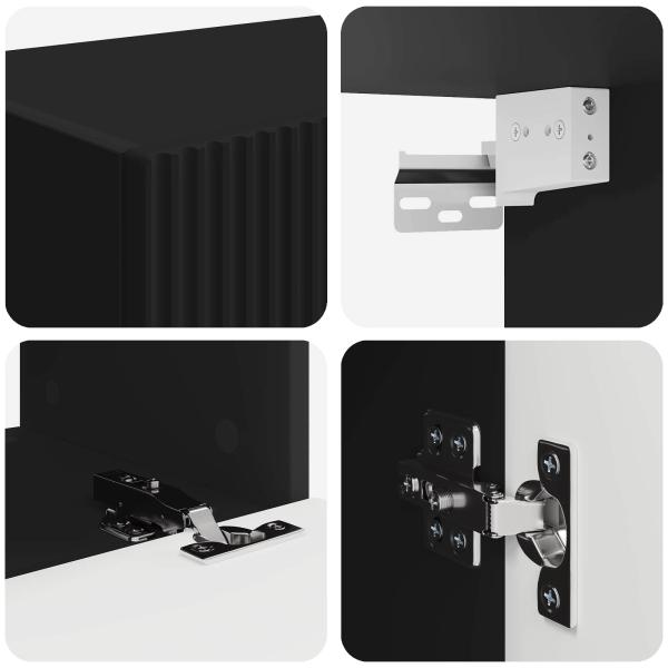 Schwarz 60 x 31 x 29,5 cm