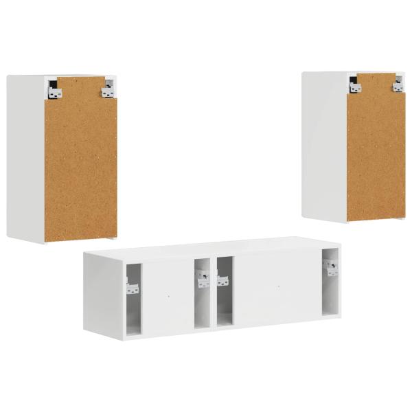 Hochglanz Weiß 60 x 31 x 29,5 cm