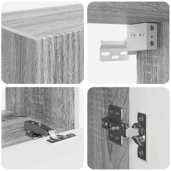 Graues Sonoma 60 x 31 x 29,5 cm