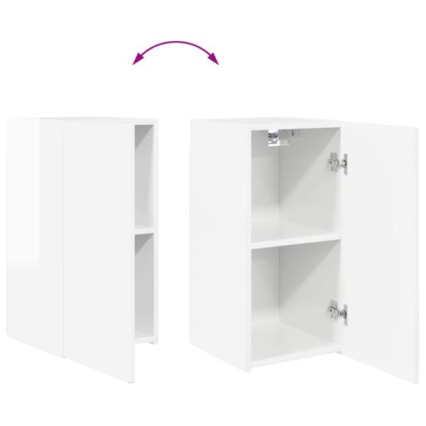 4 pcs Hochglanz Weiß