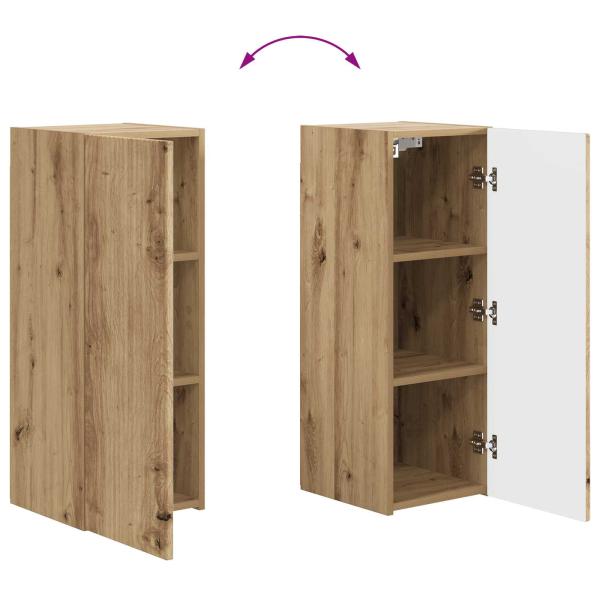 TV-Schrankset Wandmontiert 2 pcs Artisan-Eiche Holzwerkstoff