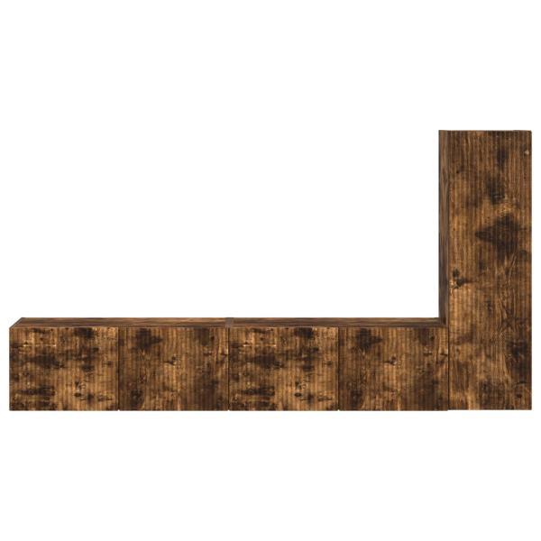 TV-Schrankset 2 pcs Geräucherte Eiche Holzwerkstoff