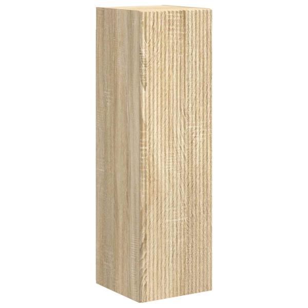 TV-Schrankset Wandmontiert 3 pcs Sonoma-Eiche Holzwerkstoff