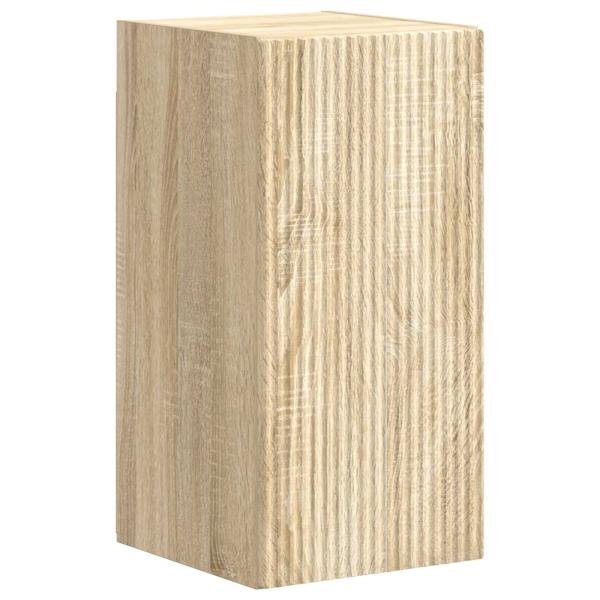 TV-Schrankset Wandmontiert 3 pcs Sonoma-Eiche Holzwerkstoff