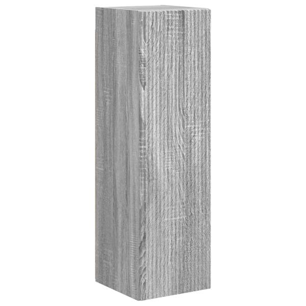 TV-Schrankset Wandmontiert 3 pcs Graues Sonoma Holzwerkstoff