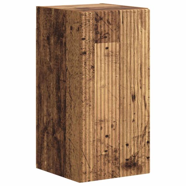 TV-Schrankset Wandmontiert 3 pcs Altholz Holzwerkstoff