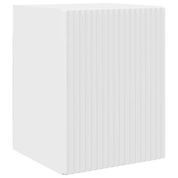 TV-Schrankset Wandmontiert 4 pcs Hochglanz Weiß Holzwerkstoff