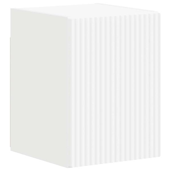 TV-Schrankset Wandmontiert 4 pcs Weiß Holzwerkstoff