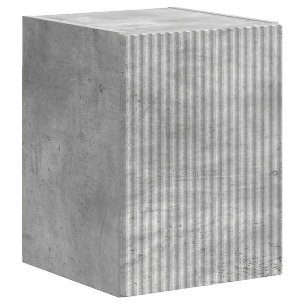TV-Schrankset Wandmontiert 4 pcs Beton Grau Holzwerkstoff