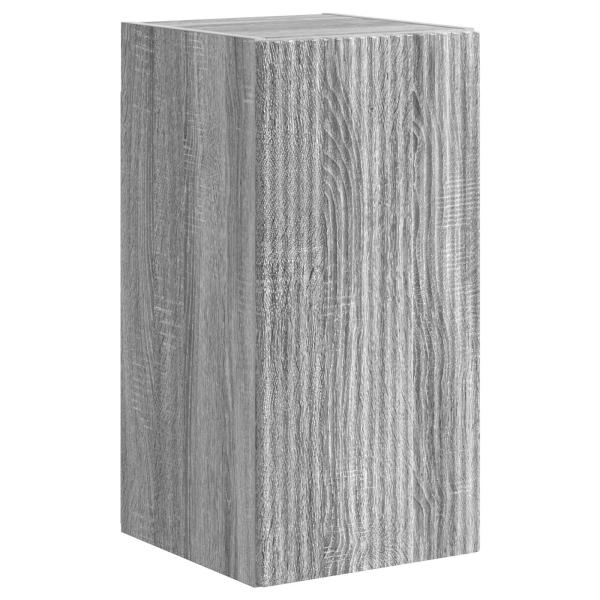 TV-Schrankset Wandmontiert 4 pcs Graues Sonoma Holzwerkstoff