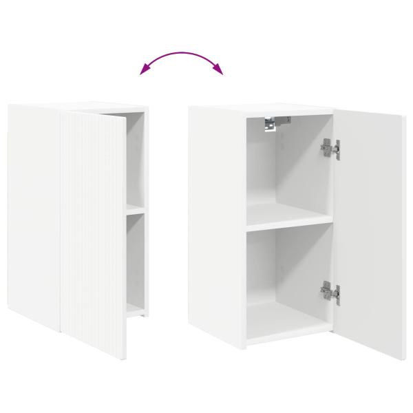 TV-Schrankset Wandmontiert 6 pcs Weiß Holzwerkstoff