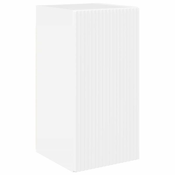 TV-Schrankset Wandmontiert 6 pcs Hochglanz Weiß Holzwerkstoff