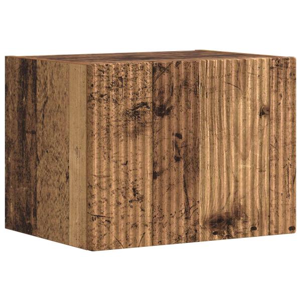 TV-Schrankset Wandmontiert 5 pcs Altholz Holzwerkstoff