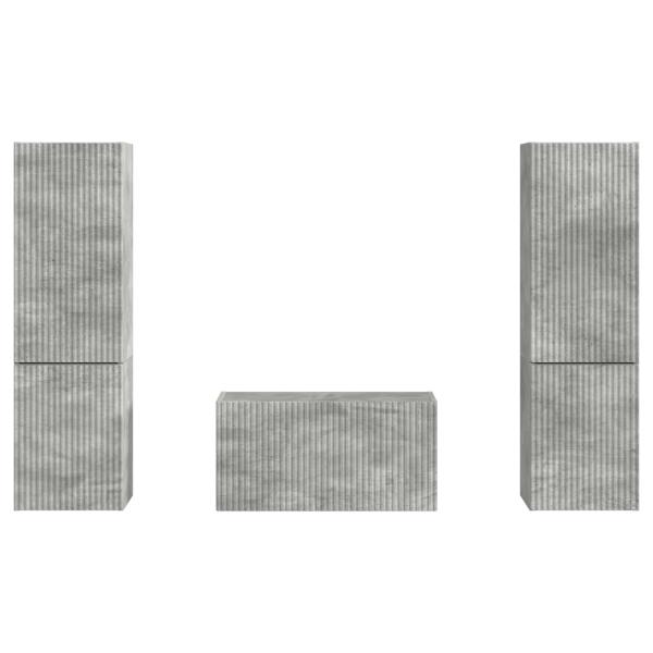 3 pcs Beton Grau