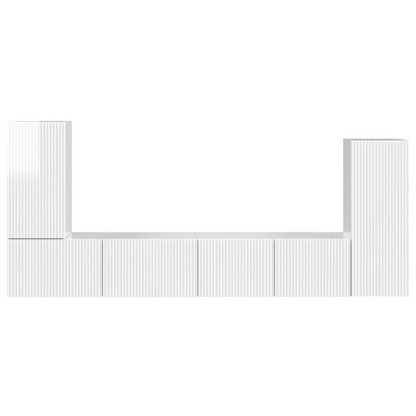 4 pcs Hochglanz Weiß