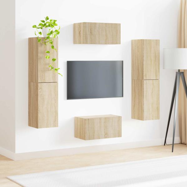 3 pcs Sonoma-Eiche