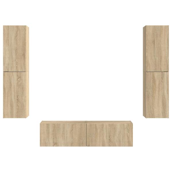 3 pcs Sonoma-Eiche