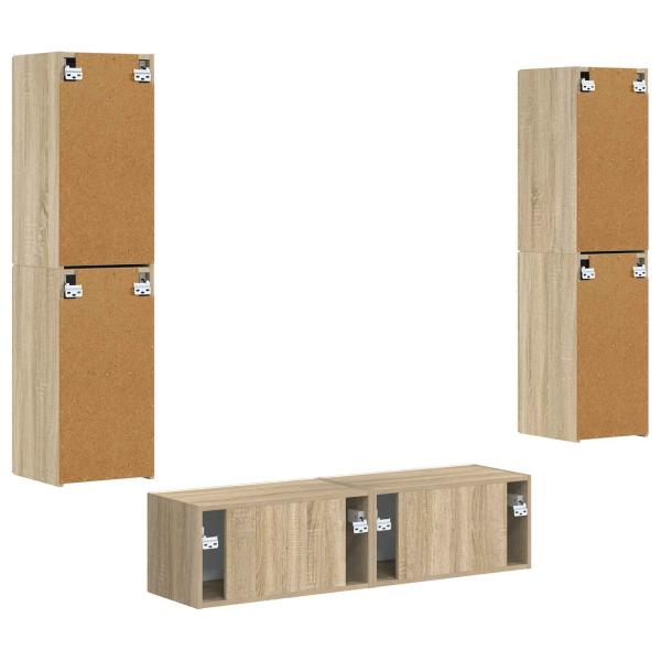 3 pcs Sonoma-Eiche