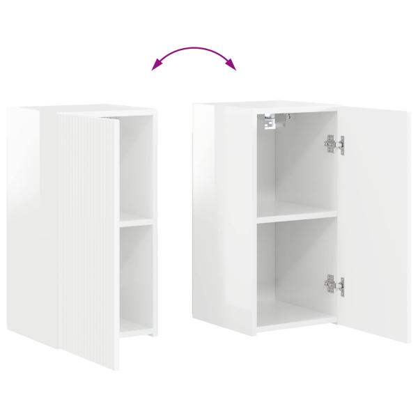 ARDEBO.de - 4 pcs Hochglanz Weiß