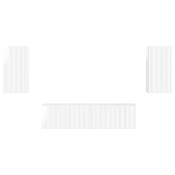 2 pcs Hochglanz Weiß