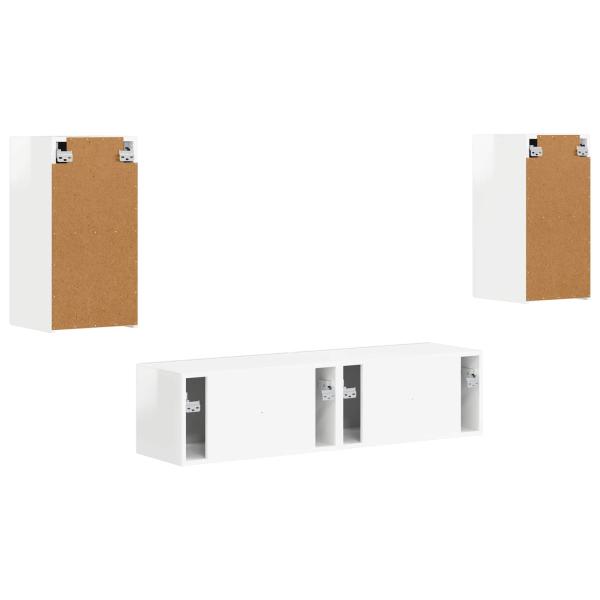 2 pcs Hochglanz Weiß