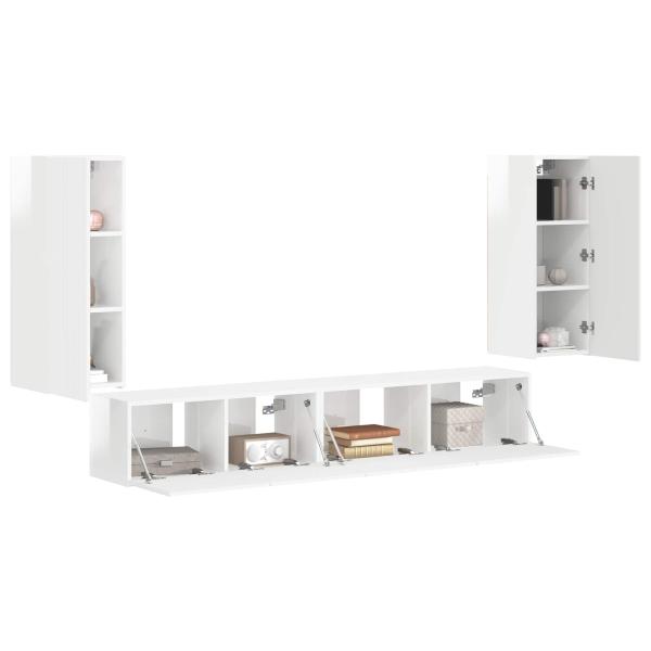 3 pcs Hochglanz Weiß