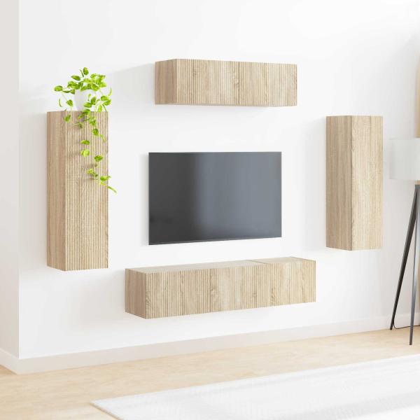 ARDEBO.de - 3 pcs Sonoma-Eiche