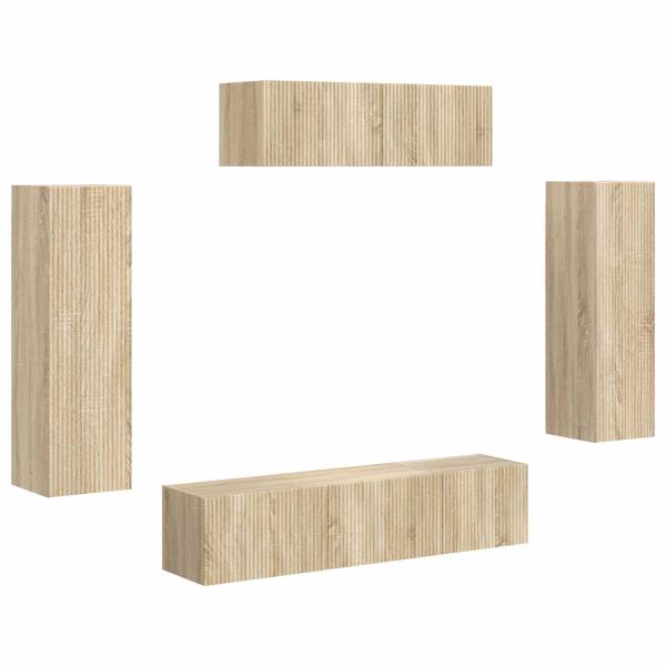 3 pcs Sonoma-Eiche