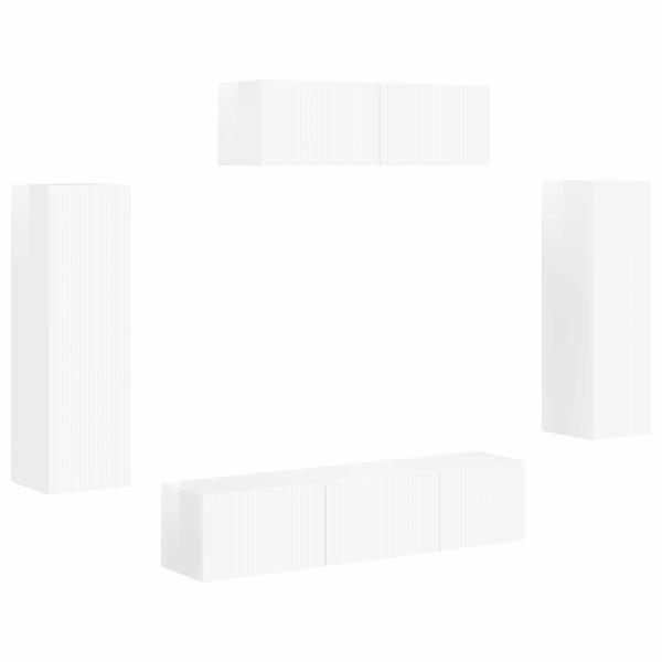 3 pcs Hochglanz Weiß