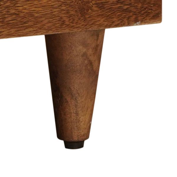 TV-Schränk mit Regal Walnuss 70 x 33,5 x 46 cm Massivholz Mango