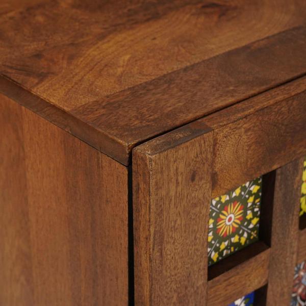 Badezimmer Hängeschrank mit Speicher Walnuss 38 x 33,5 x 48 cm