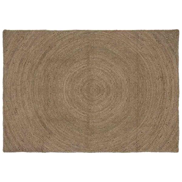 ARDEBO.de - Teppich Grau 140 x 200 cm Jute