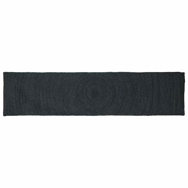 ARDEBO.de - Teppich Dunkelgrau 60 x 250 cm Jute