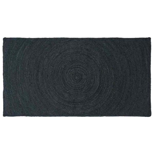 ARDEBO.de - Teppich Dunkelgrau 100 x 200 cm Jute