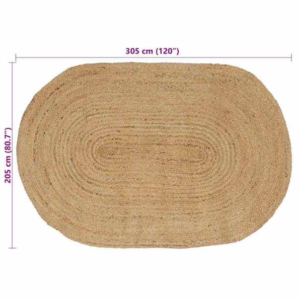 Bereichsteppiche Natur 205 x 305 cm Jute