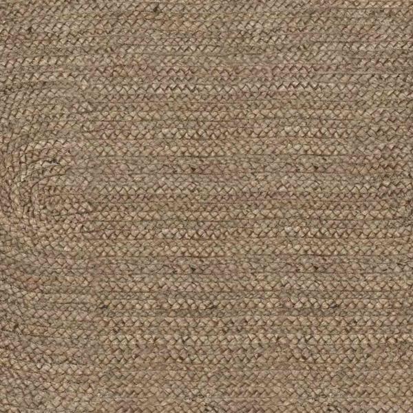 Teppich Natürlich und Schwarz 300 x 300 cm Jute