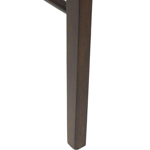 Esszimmerstuhl 2 pcs Hellbraun und Schwarz Massives Gummiholz