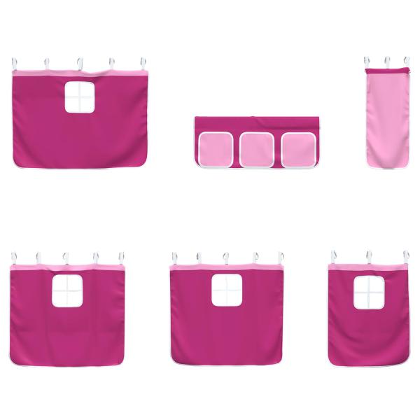 Schwarz und Pink 90 x 201 cm