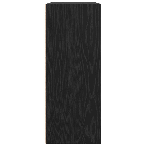 Bücherregal Schwarz Eichen-Optik 60 x 30 x 76.5 cm