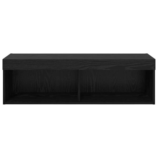 TV-Wandschrank Panama Schwarz Eichen-Optik 100 x 30 x 30 cm