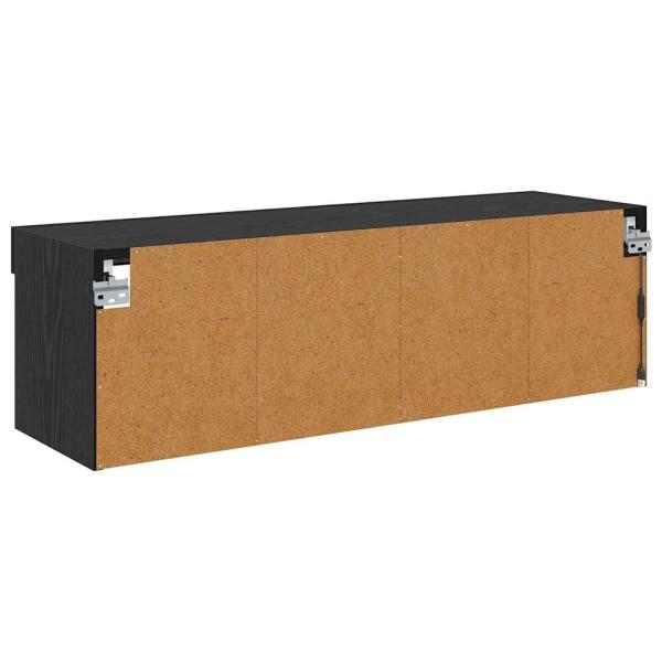 TV-Wandschrank Panama Schwarz Eichen-Optik 100 x 30 x 30 cm