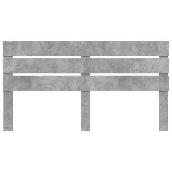 ARDEBO.de - Kopfteil mit Kopfteil Beton Grau 160 cm Holzwerkstoff