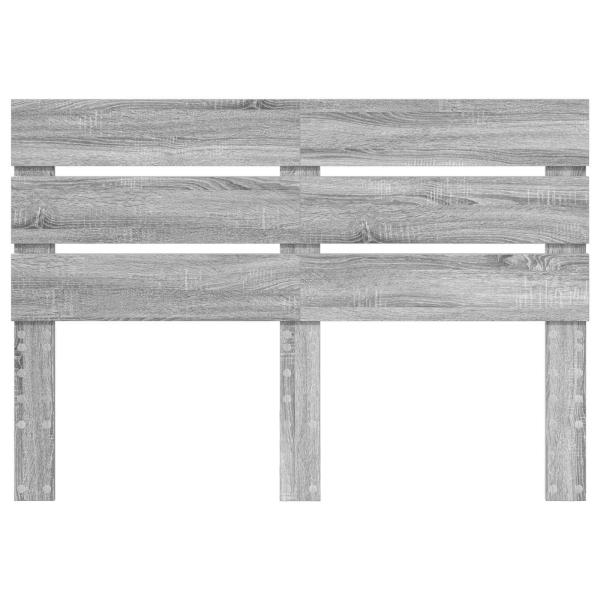Kopfteil mit Kopfteil Graues Sonoma 150 cm Holzwerkstoff